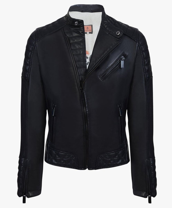 LEATHER BIKER JACKET JUNIOR - RICA Boys Jackets My Store